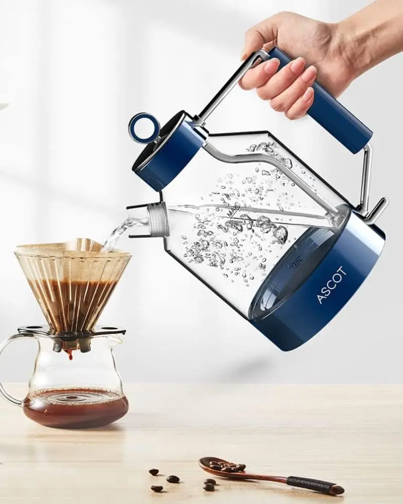 electric glass tea kettle