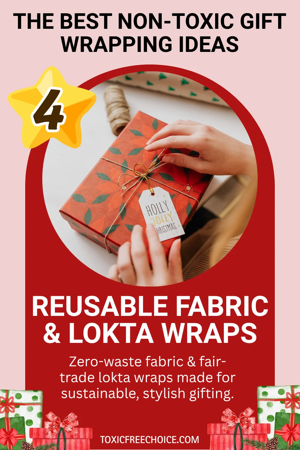 Happy Wrap zero waste reusable cotton fabric wraps holiday gifts.