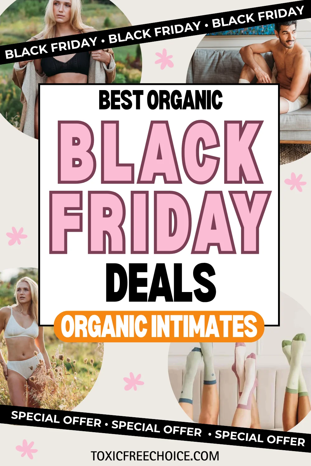 Q for Quinn organic cotton underwear and socks made without PFAS or formaldehyde, perfect for Black Friday savings on toxin-free essentials.