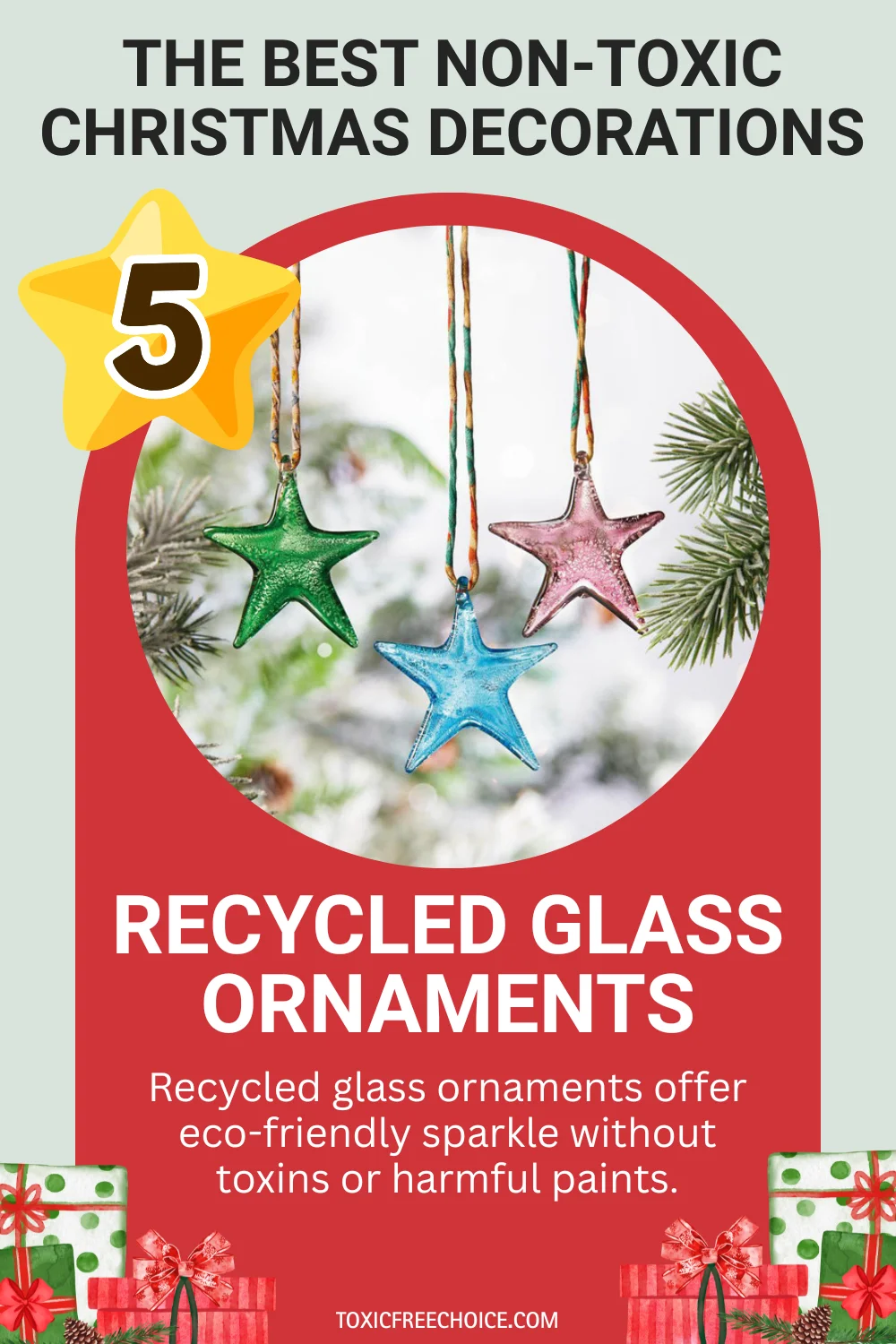 Recycled Glass Christmas Ornaments