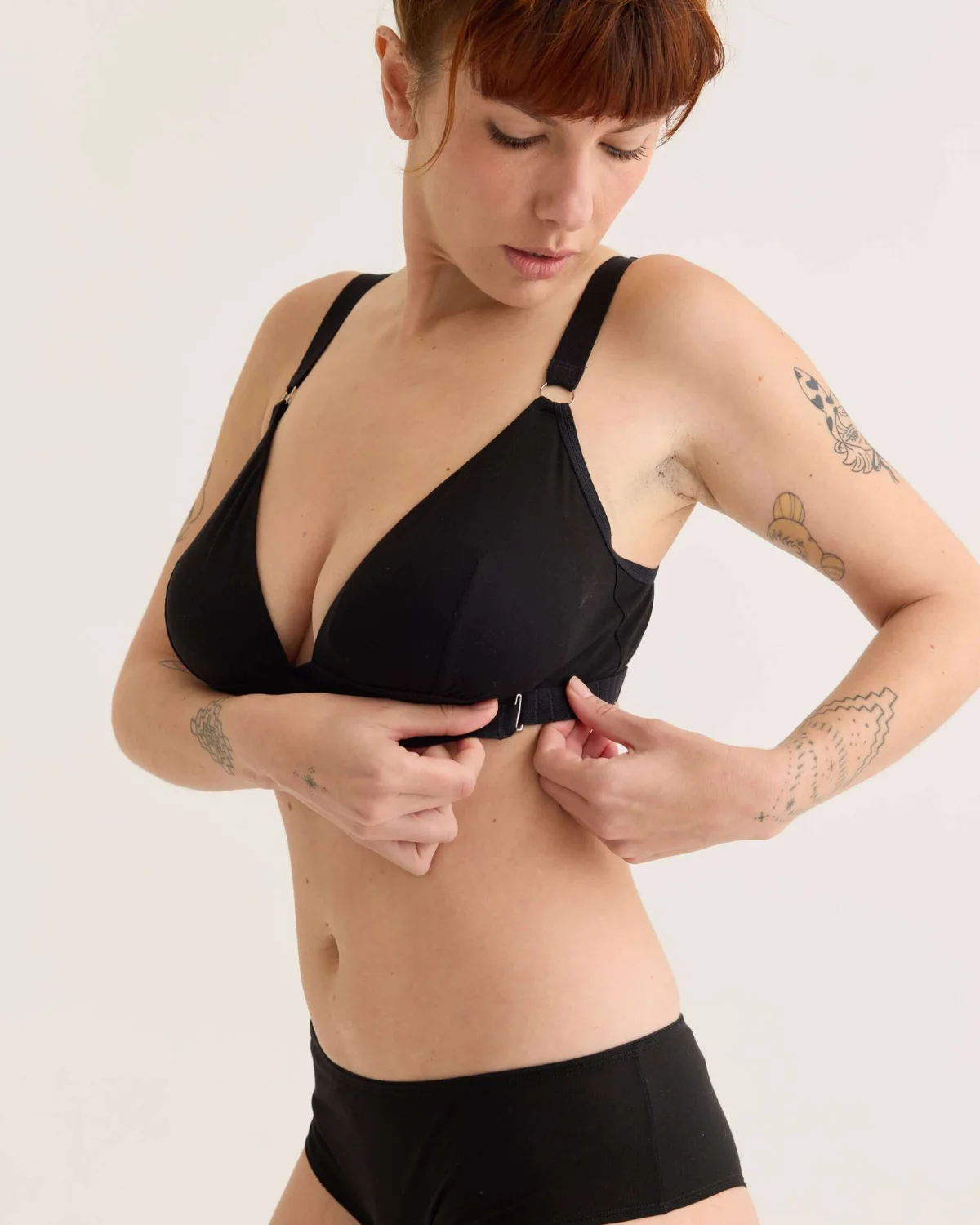 The Very Good Bra organic cotton nursing bra made with GOTS-certified materials and minimal synthetic fabrics.